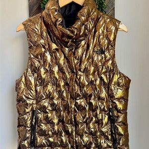 The North Face Women's Metallic Gold Puffer Vest
